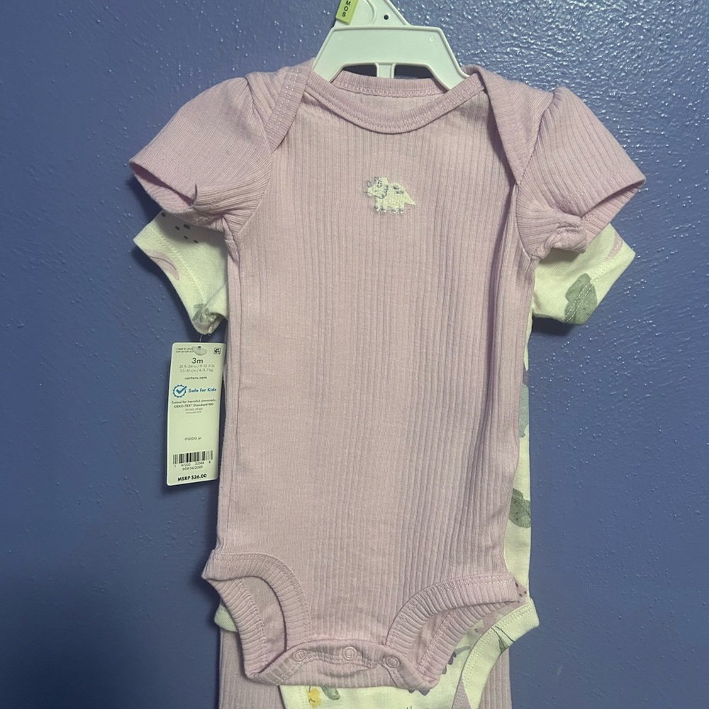 Carter's Dinosaur Bodysuit Set
